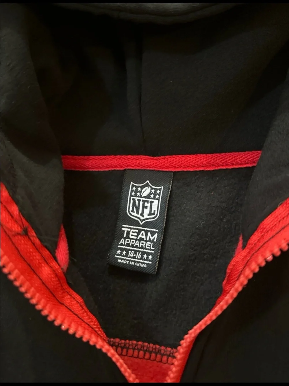 NWT KC Chiefs 1/4 Zip Hoodie Youth Size 14/16 Large/XL